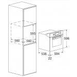 Fulgor FUTO 6011 P MT IX 60厘米 65公升 嵌入式自動清洗多功能焗爐